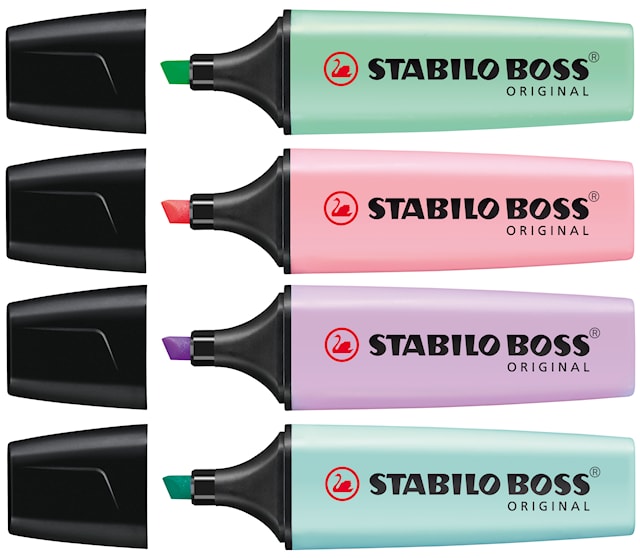 Tuotekuva 2 - Korostuskynä STABILO BOSS Original pastellityö 4-pakkaus