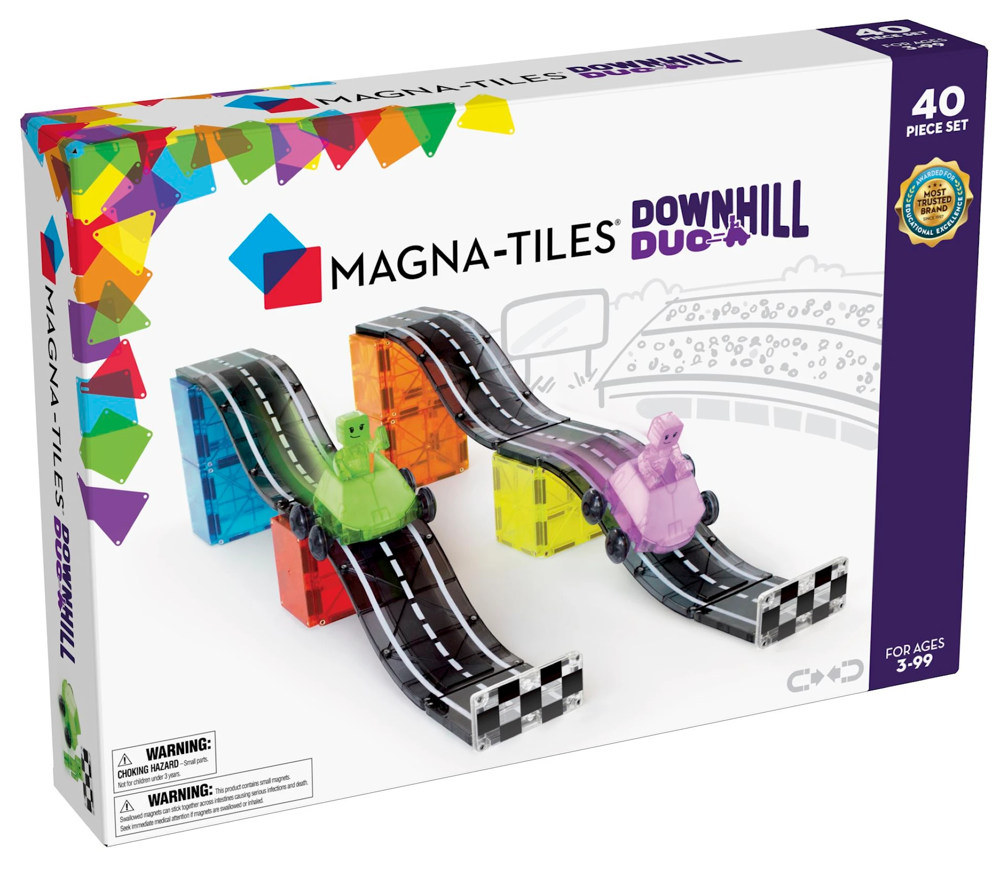 Produktbilde for Downhill Duo 40 deler Magna-Tiles