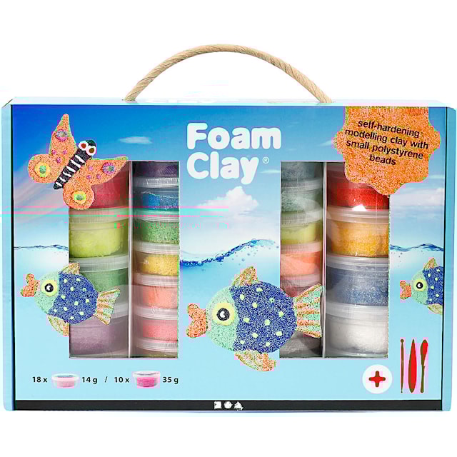 Produktbilde 1 for Foam Clay® Gaveeske, ass. farger, 1 sett