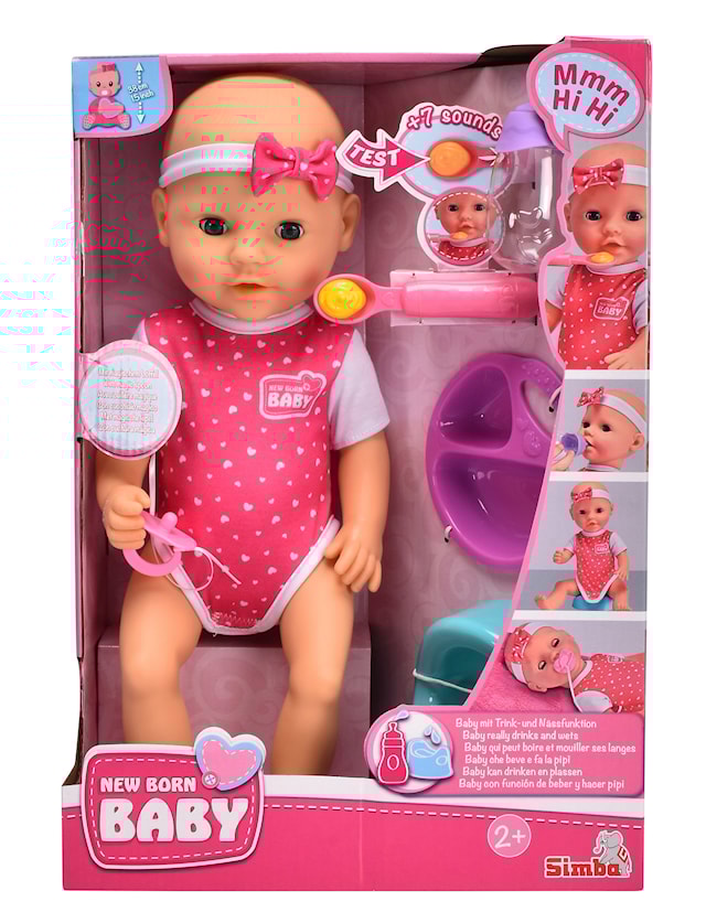 Produktbild 4 för New Born Baby Hungrig Docka, 38cm