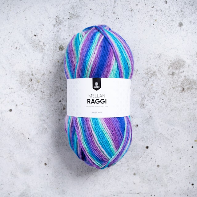 Tuotekuva 1 - Mellanraggi Garn Lanka Villasekoite 100 g Blueberry Bramble (28445) Järbo