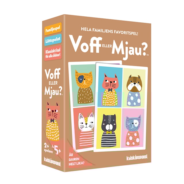 Produktbild 1 för Voff eller Mjau? Spel (SE)