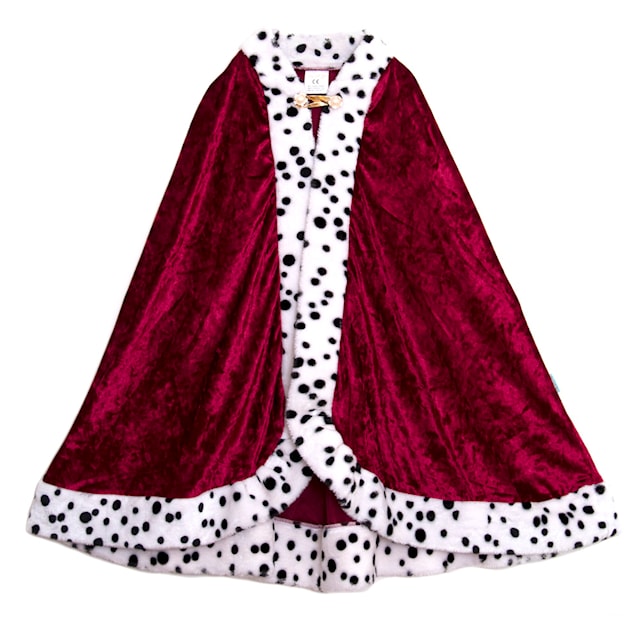 Produktbild 1 för Kung Cape Röd Sammet 98-128 cm Den Goda Fen