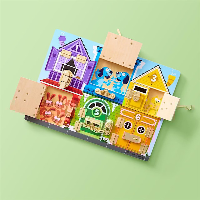 Produktbilde 4 for Aktivitetsbrett lås i tre Melissa & Doug