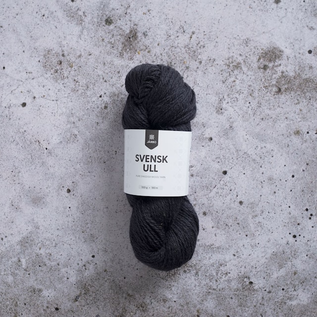 Svensk Ull 3 tr 100 g Swedish Black Järbo