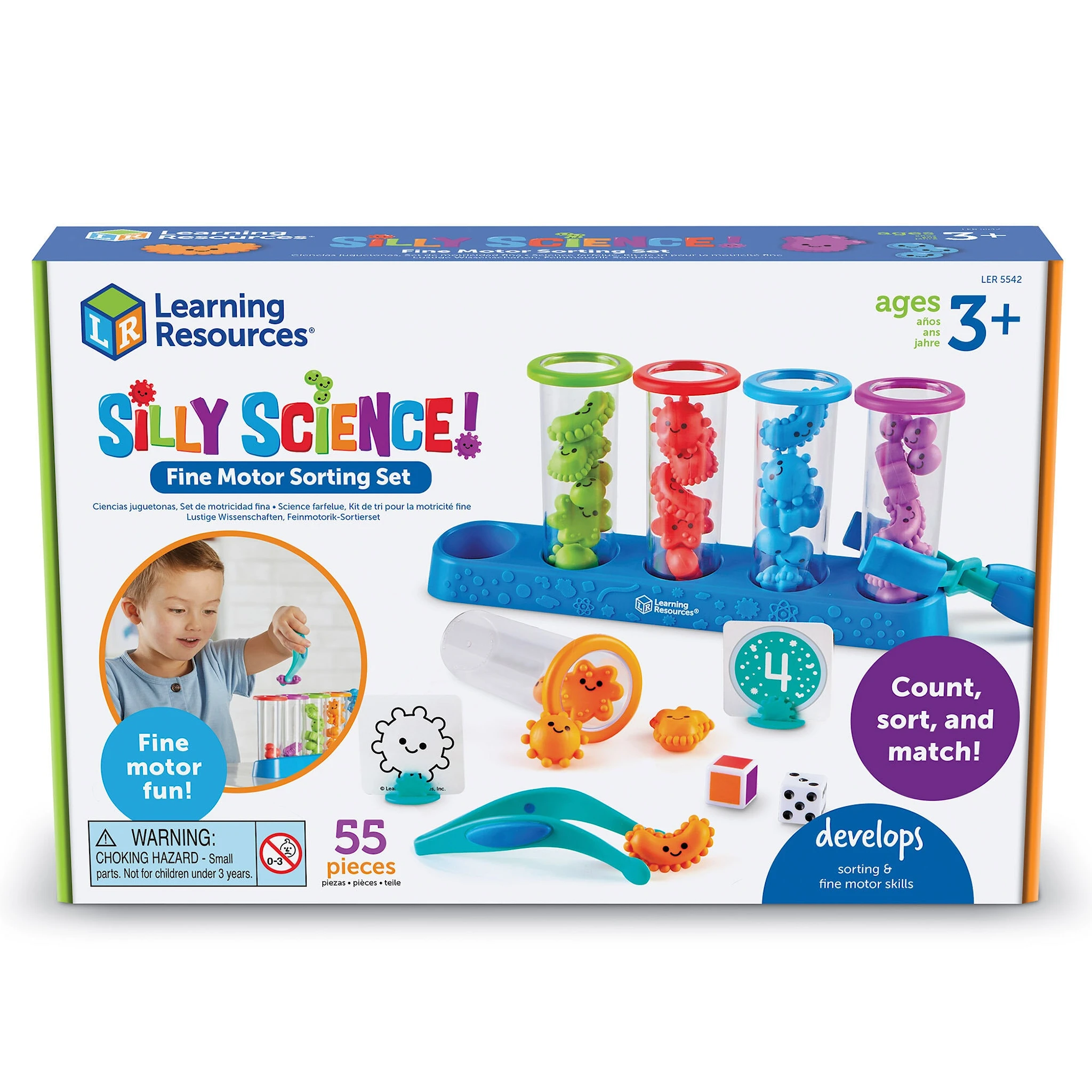 Produktbild för Stärk din Finmotorik Sorteringsset Silly Science Learning Resources