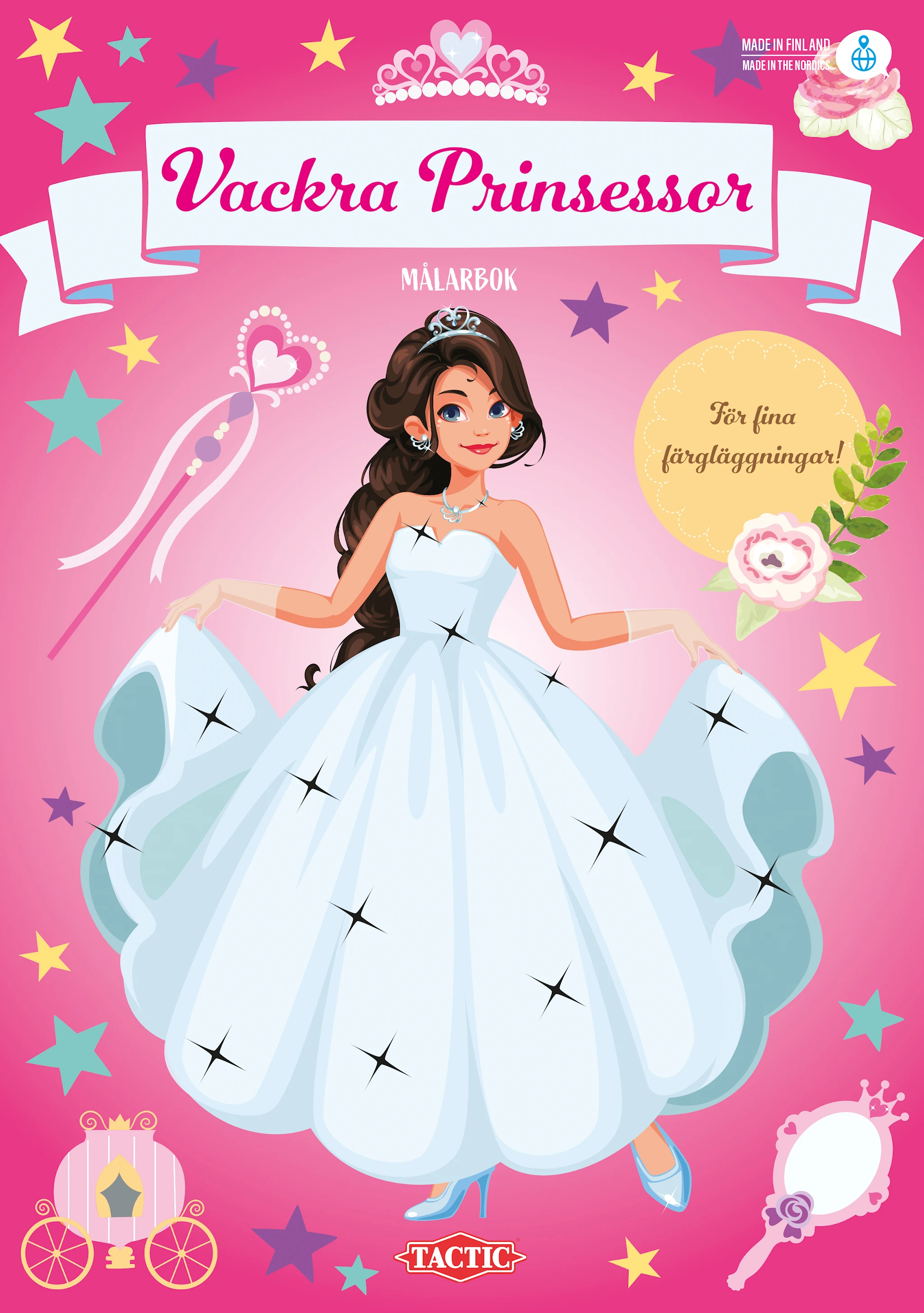 Produktbilde for Vakre prinsesser malebok Tactic