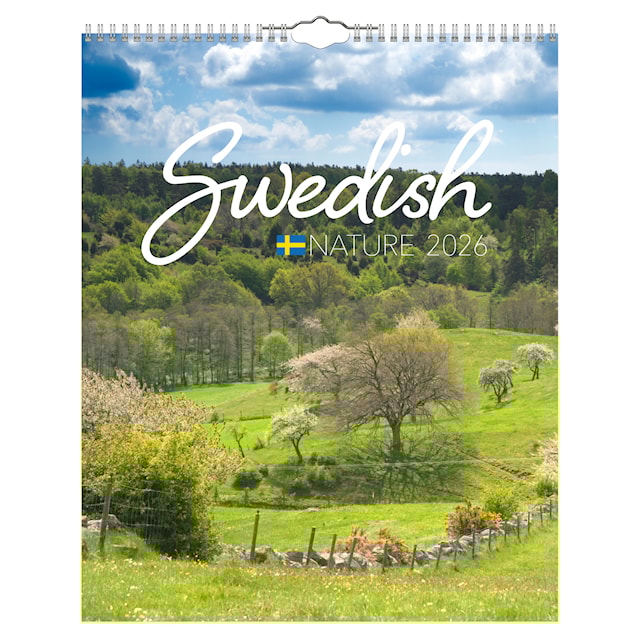 Produktbild 1 för Väggkalender Swedish Nature 2026