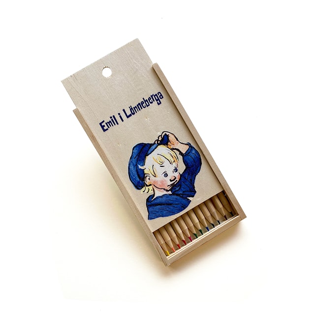 Produktbilde 2 for Fargeblyanter I Treboks Emil Astrid Lindgren