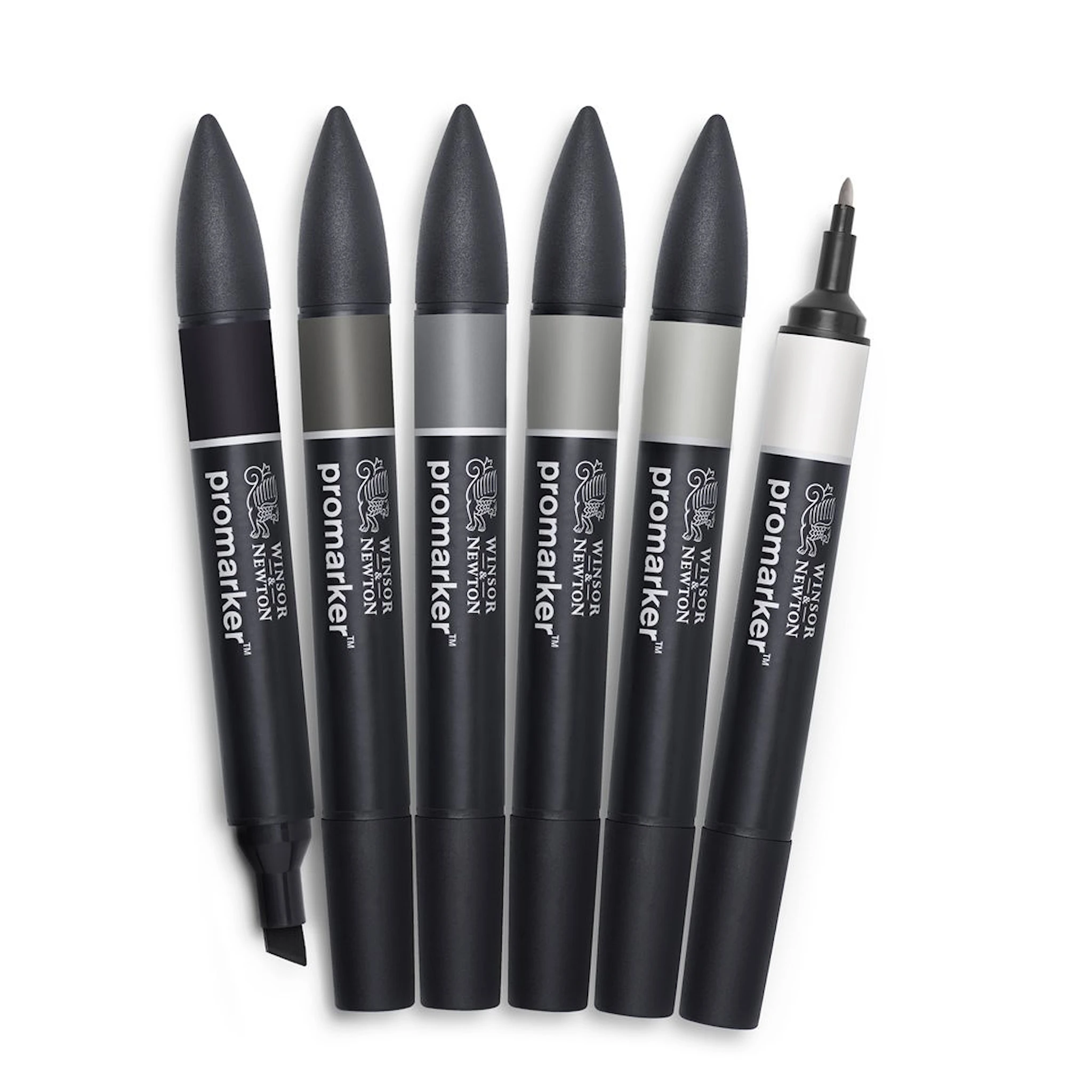 Tuotekuva ille Graafinen Merkki ProMarker Setti 6 Neutral tones Winsor & Newton
