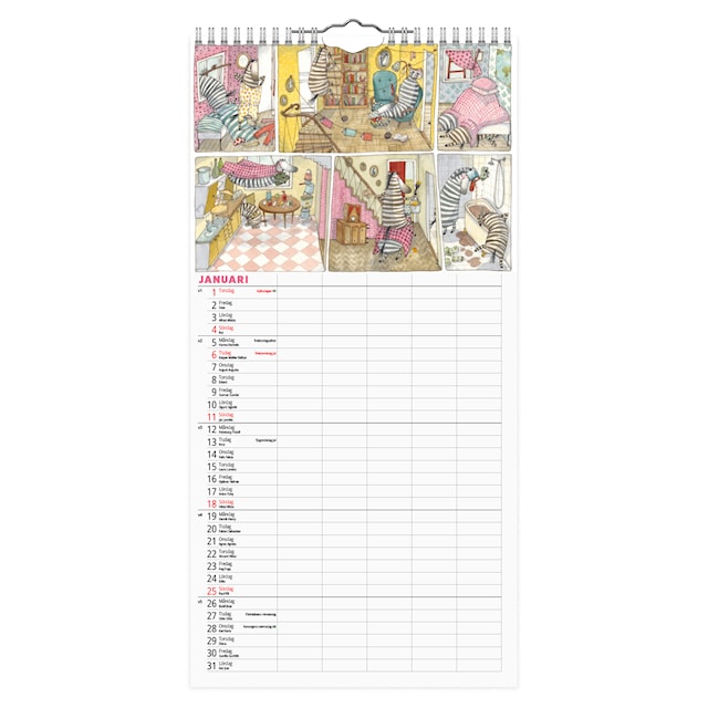 Produktbild 2 för Familjekalender Maria Nilsson Thore 2026