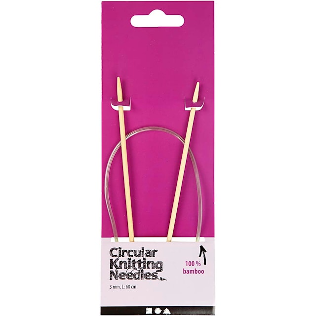 Tuotekuva 2 - Pyöröpuikot, Pit. 60 cm, koko 3 mm, 1 kpl