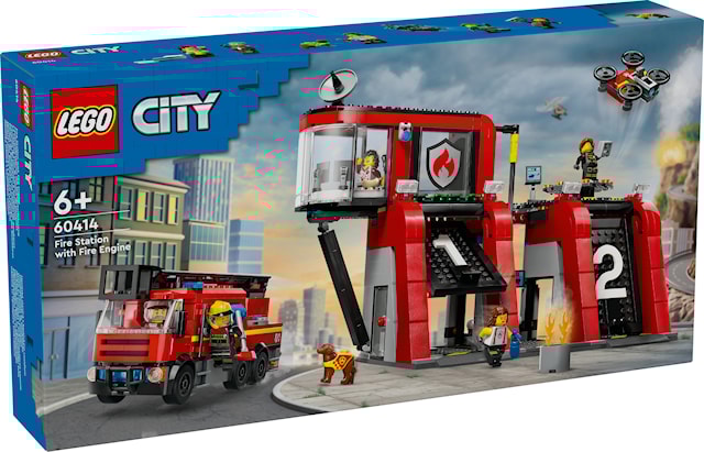 Tuotekuva 1 - Paloasema ja paloauto LEGO® City (60414)
