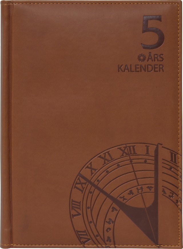 Produktbild 1 för Kalender A5 Fem års-dagbok brun Almanacksförlaget