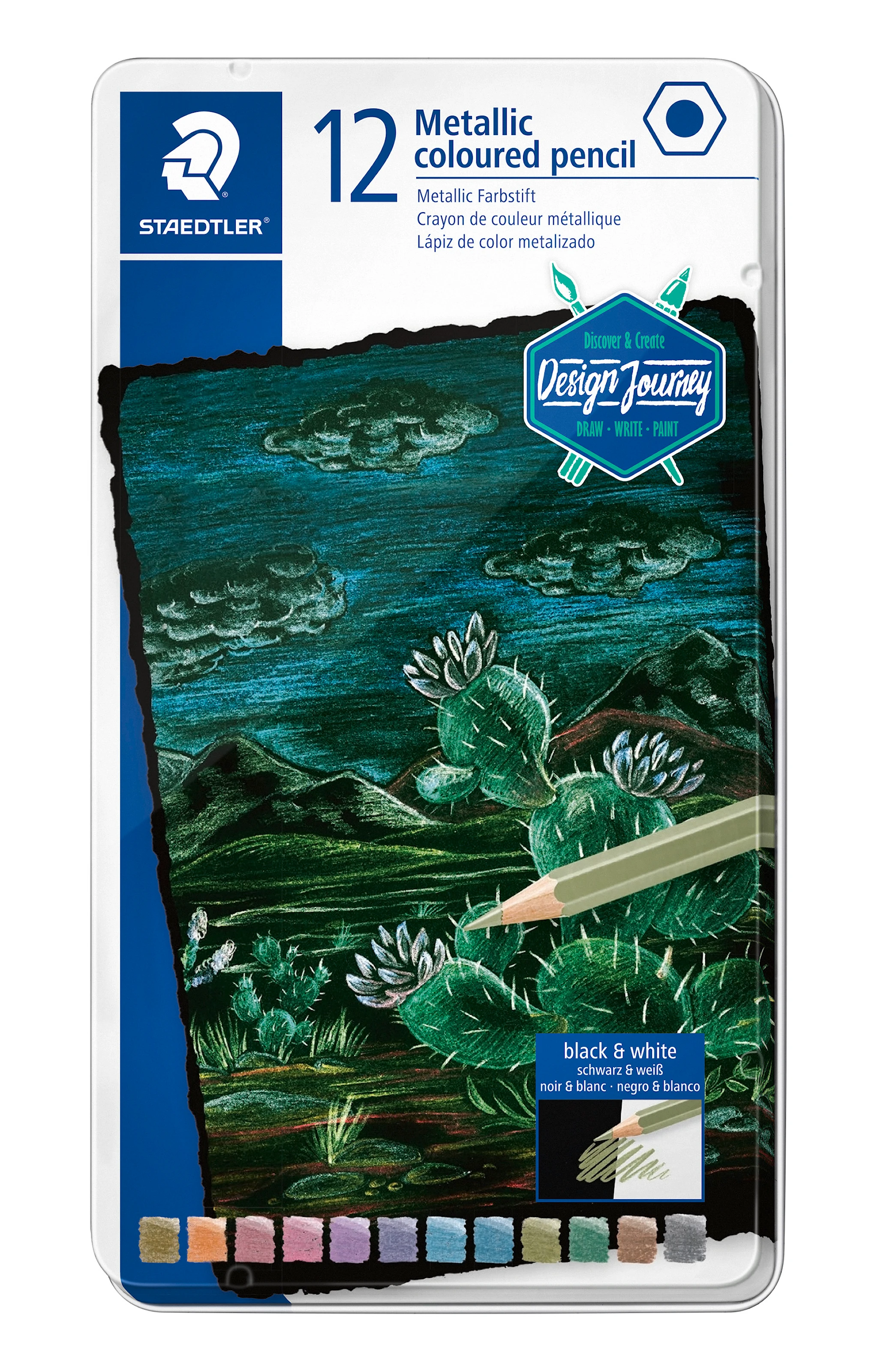 Tuotekuva ille Värikynät Metallic 12-pack FSC 100% Staedtler