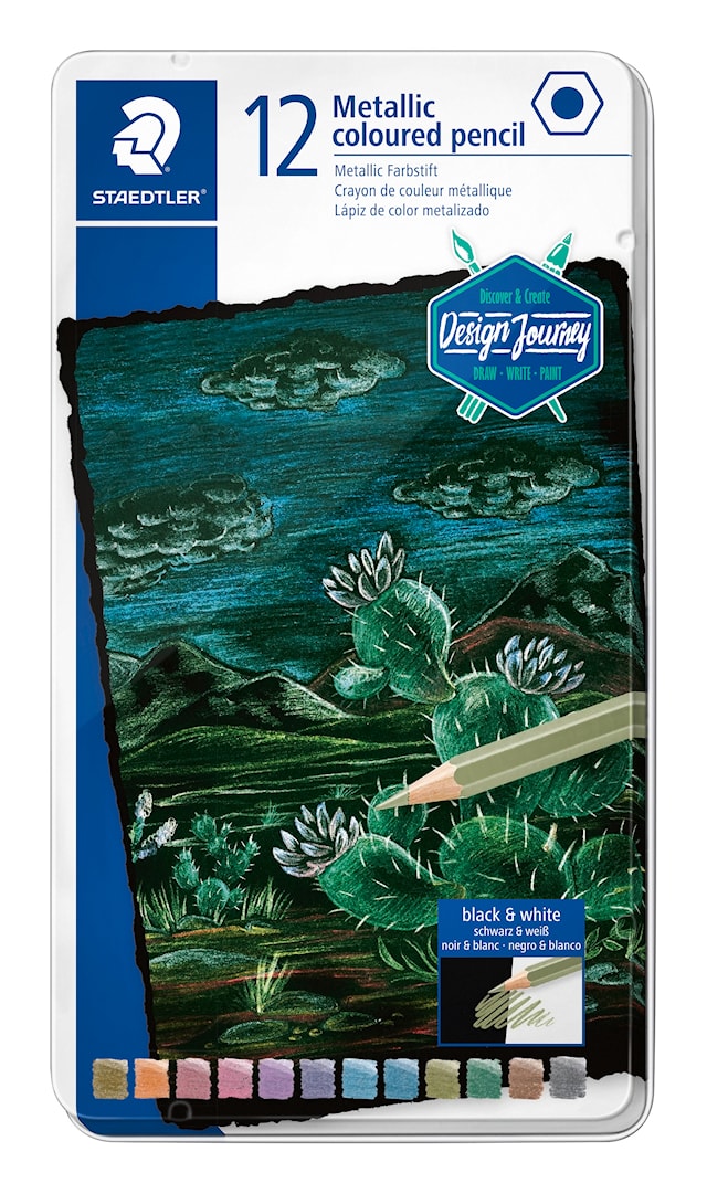 Tuotekuva 1 - Värikynät Metallic 12-pack FSC 100% Staedtler