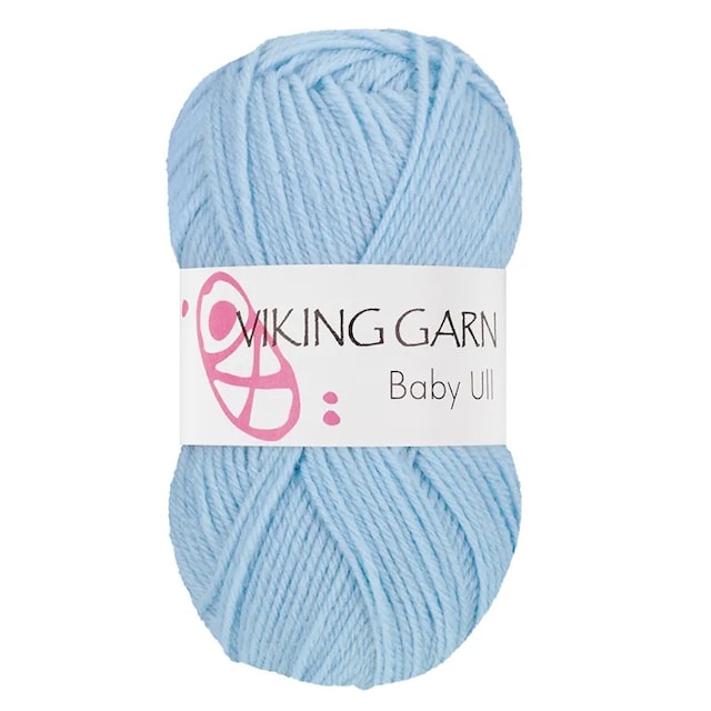 Baby Ull 50 g Mellomblå 324 Viking Garn