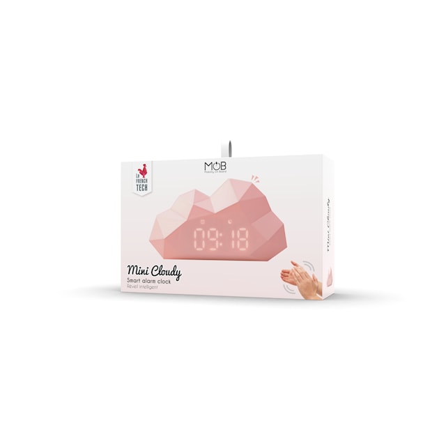 Produktbild 3 för MOB Väckarklocka med nattlampa Mini Cloudy Ljusrosa
