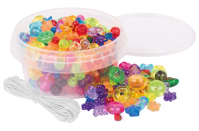 Perler I Boks, Gjennomsiktig Mix,180 stk Playbox