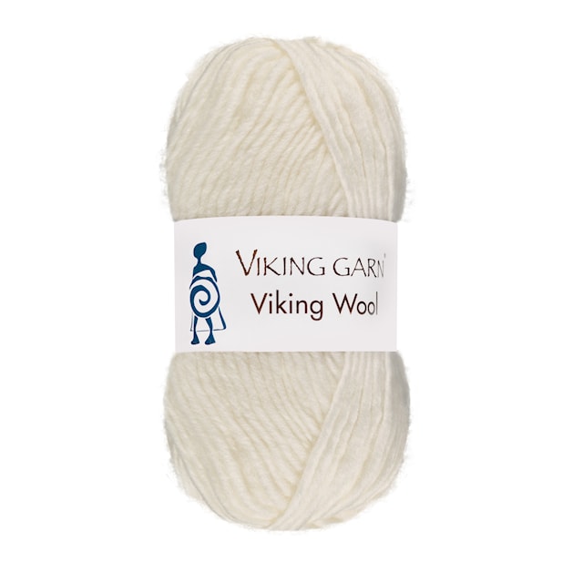 Viking Wool Garn 50 g Vit 500 Viking Garn