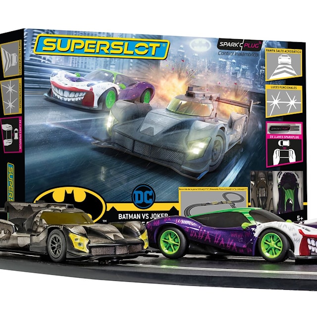 Produktbild 1 för Superslot (Scalextric) Spark Plug 1:32 Batman Vs Joker Race Set