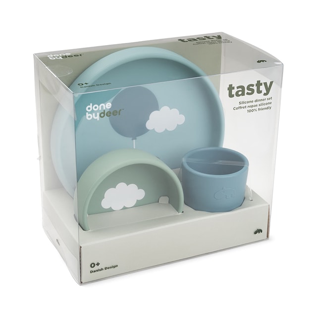 Produktbilde 3 for Done by Deer Silicone dinner set Happy clouds Blue