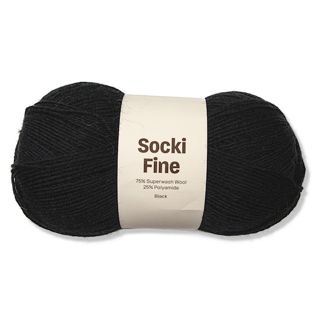 Socki Fine 100 g Black A004 Adlibris