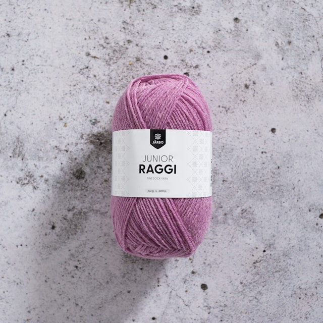 Junior Raggi Garn Ullmix 50 g Pink Fuchisa Järbo