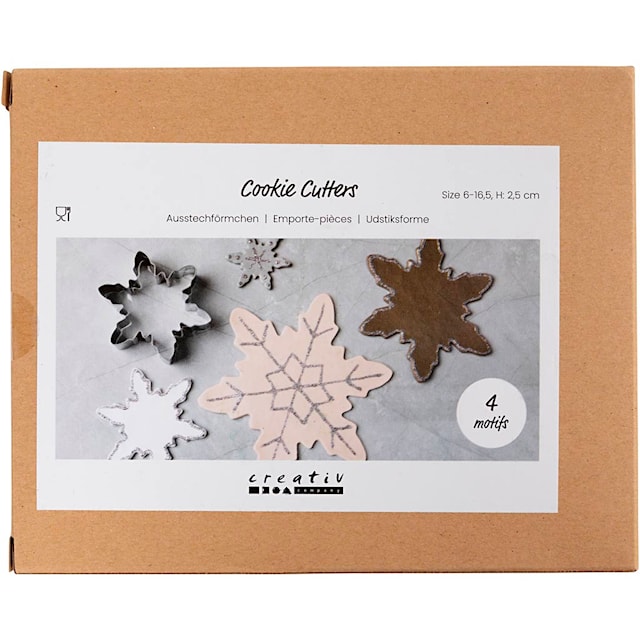 Produktbild 2 för Formar till Modellera och kakor Snöflinga 4 st