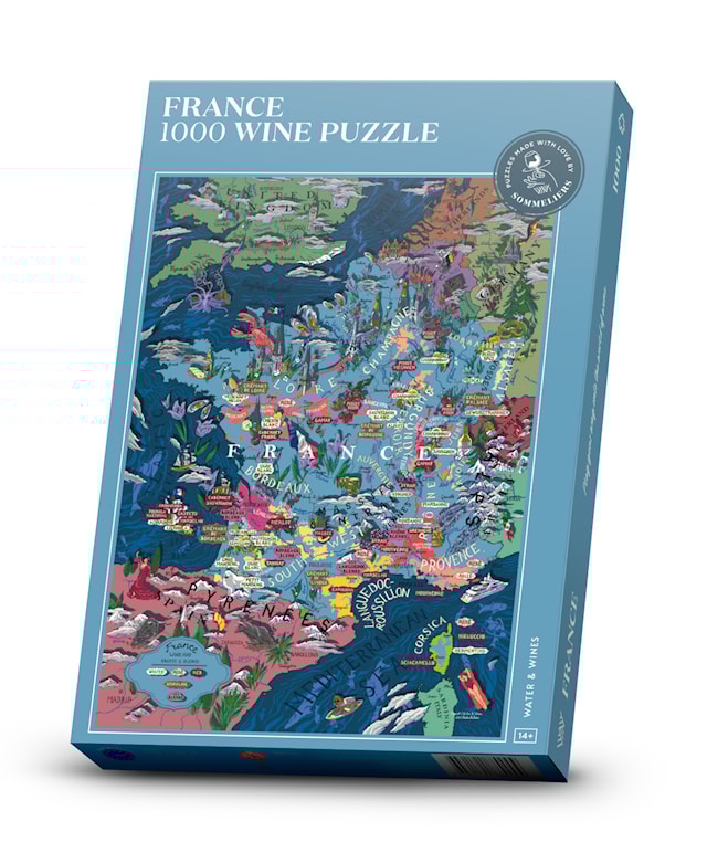 Produktbilde 1 for Vinpuslespill - Frankrike 1000 brikker Water and Wines