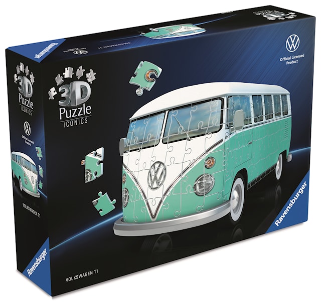 Produktbild 3 för Iconic Volkswagen T1 3D-Pussel 162 Bitar, Ravensburger