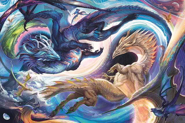 Produktbild 2 för Pussel Dragon Day And Night 5000 bitar, Ravensburger