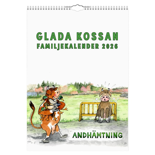 Produktbild 1 för Familjekalender Glada Kossan 2026