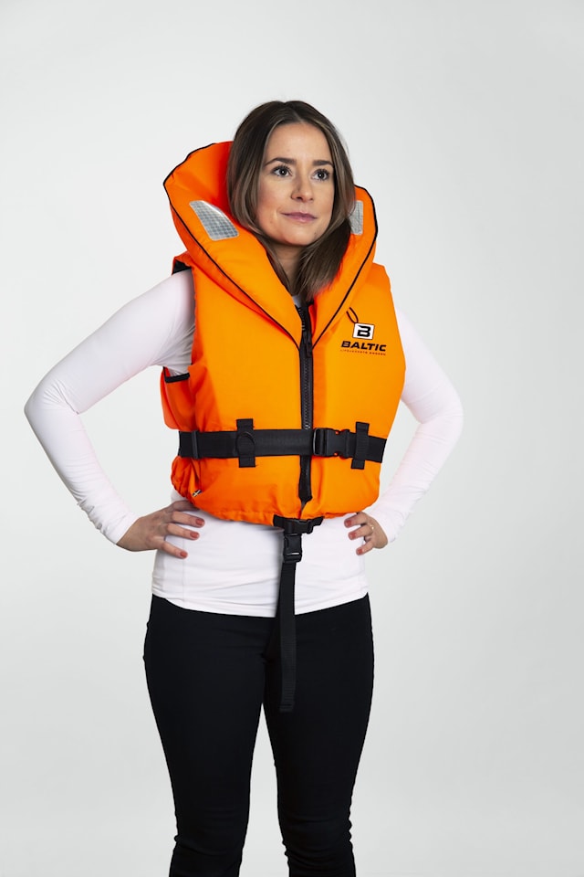 Produktbild 2 för Räddningsväst Skipper Orange 40-50 kg Junior Baltic