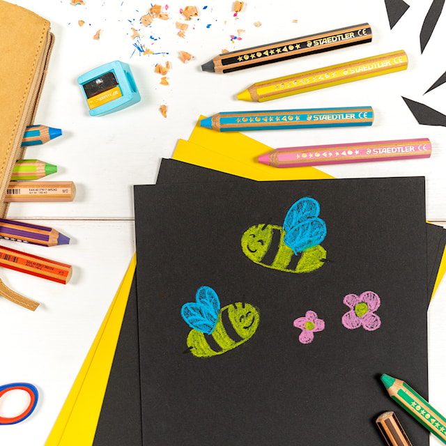 Produktbild 6 för Färgpenna 3-i-1 Chunky 12-p Noris Junior Staedtler