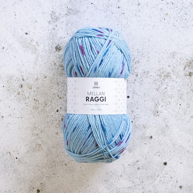 Produktbild 1 för Mellanraggi Garn Ullmix 100 g Dotted Daydream 453 Järbo