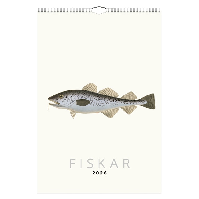 Produktbild 1 för Väggkalender Fiskar 2026