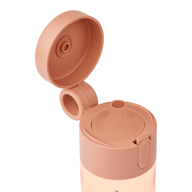 Produktbild 2 för Clemence Tritan Vattneflaska 350ml Peach/Sea Shell Liewood