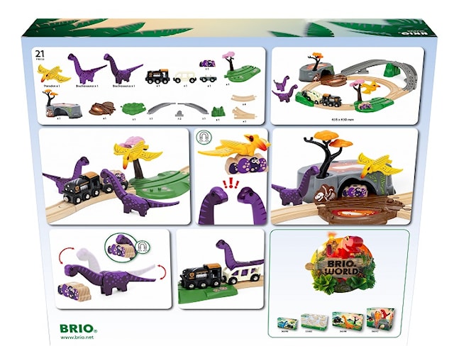 Tuotekuva 6 - Brio World Dinosaur Adventure Train Track (36094)