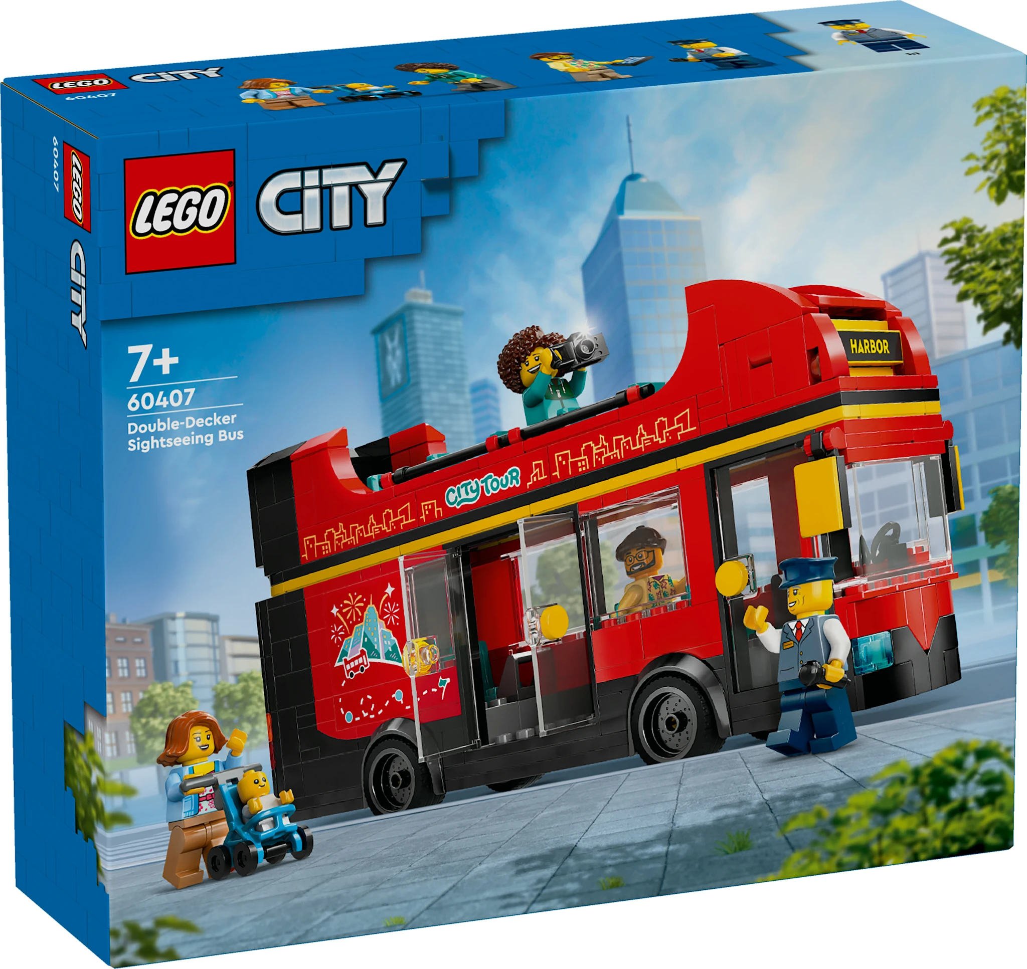 Tuotekuva ille Punainen kaksikerroksinen turistibussi LEGO® City (60407)
