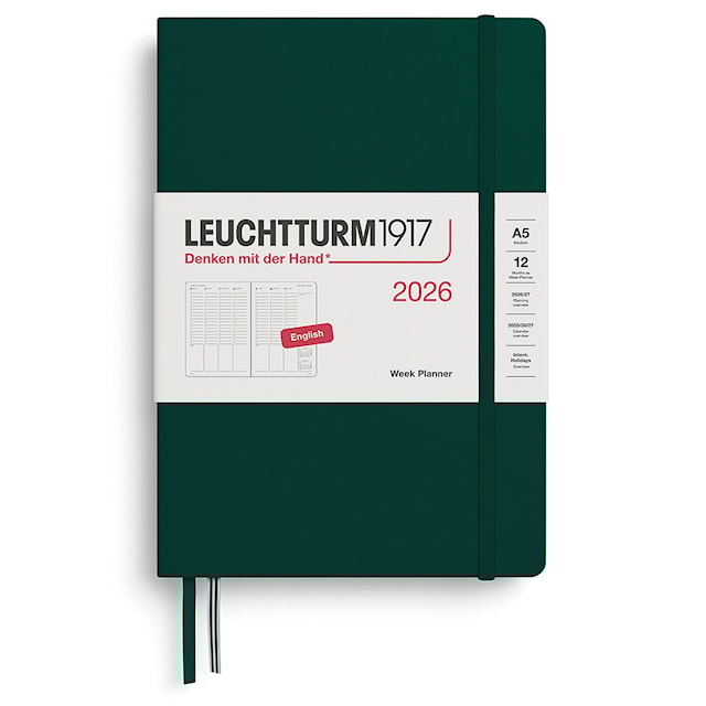 Week Planner 2026 A5 Forest Green Leuchtturm1917