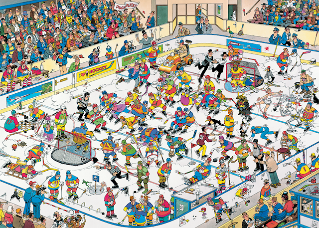 Tuotekuva 2 - Jan van Haasteren jääkiekkopalapeli 1000 palaa