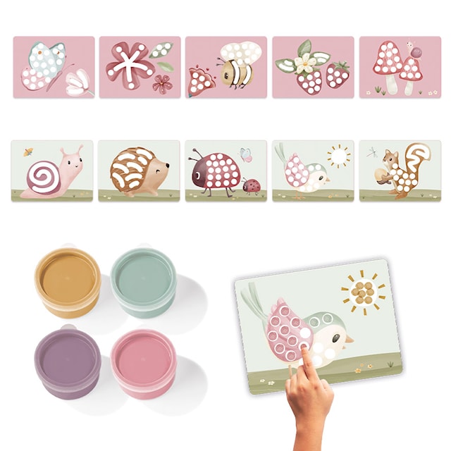 Produktbild 2 för Fingerfärg Fairy Garden 4-pack Little Dutch