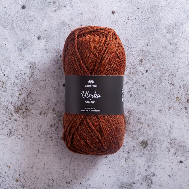Ulrika Natur Ullgarn 50 g Chestnut Nature (06) Svarta Fåret