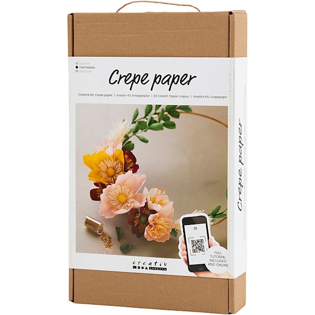 Produktbild 3 för DIY Kit Kräppapper, Blomkrans