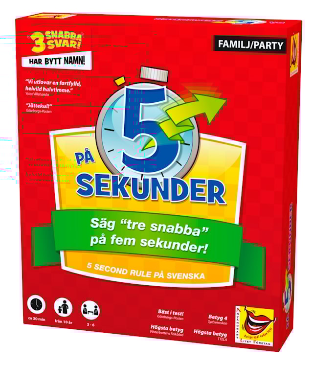 På 5 sekunder, Sällskapsspel, ALF (SE)