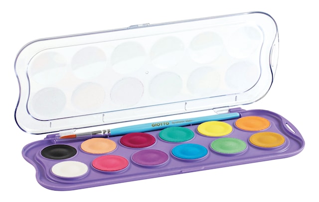 Produktbild 2 för Vattenfärger Godisfärger Candy Collection 12-pack Giotto Acquerelli