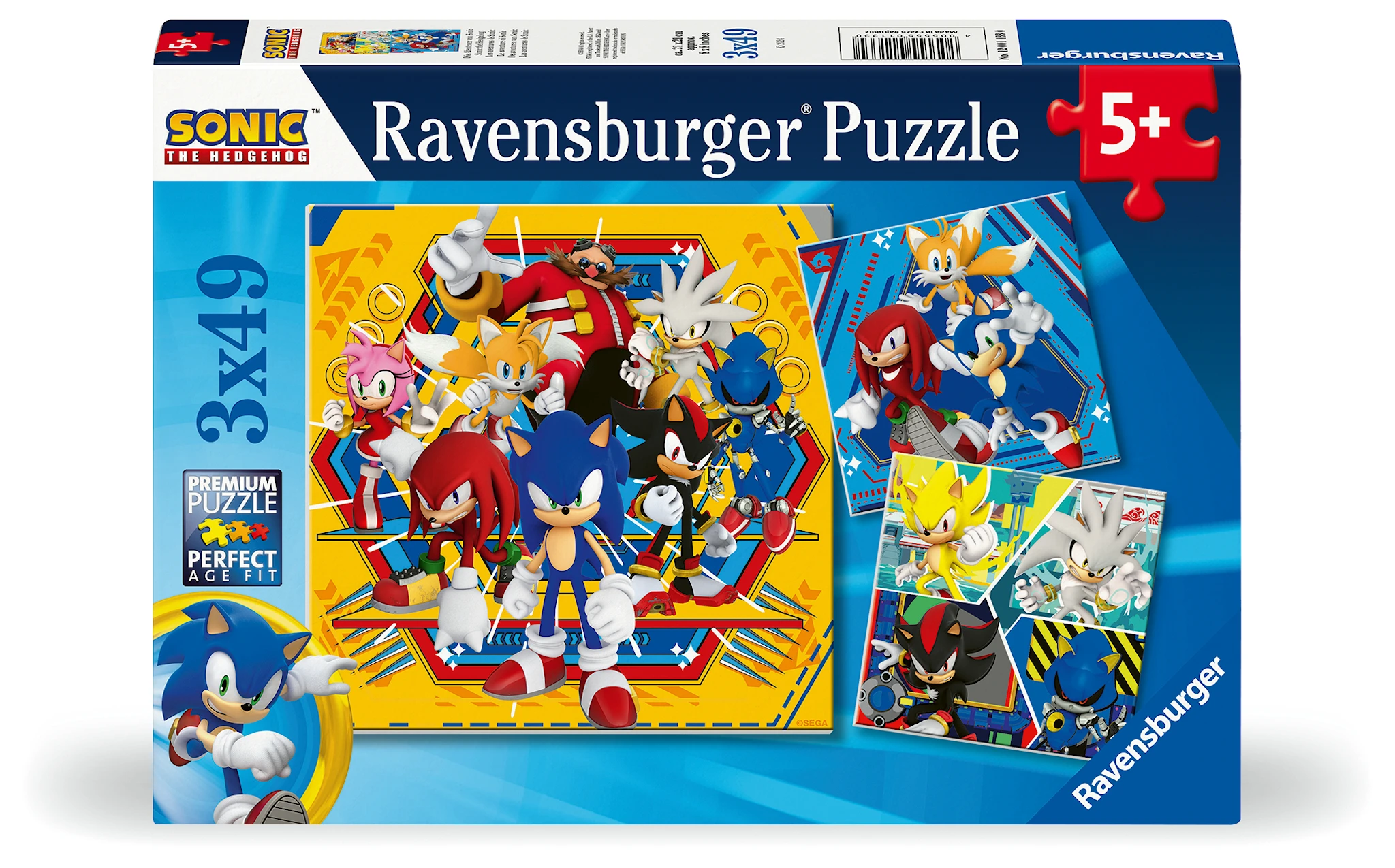Tuotekuva ille Palapelit Sonic Core 3x49 palaa, Ravensburger