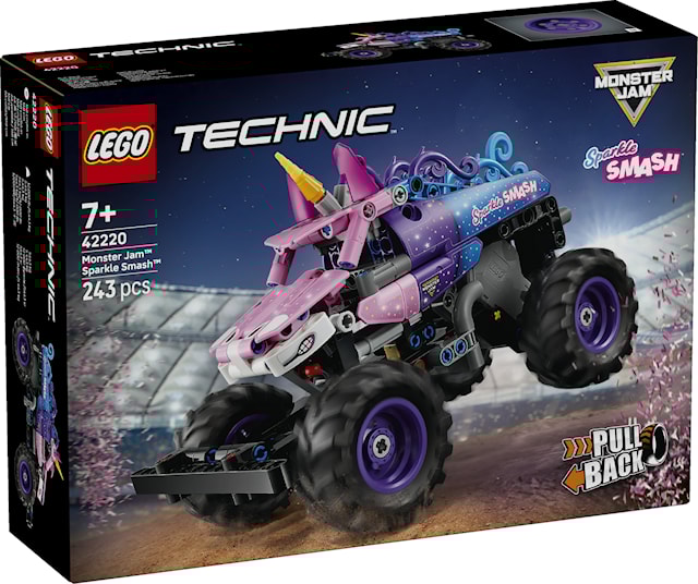 Produktbilde 1 for Monster Jam™ Sparkle Smash™ pullback LEGO® Technic (42220)