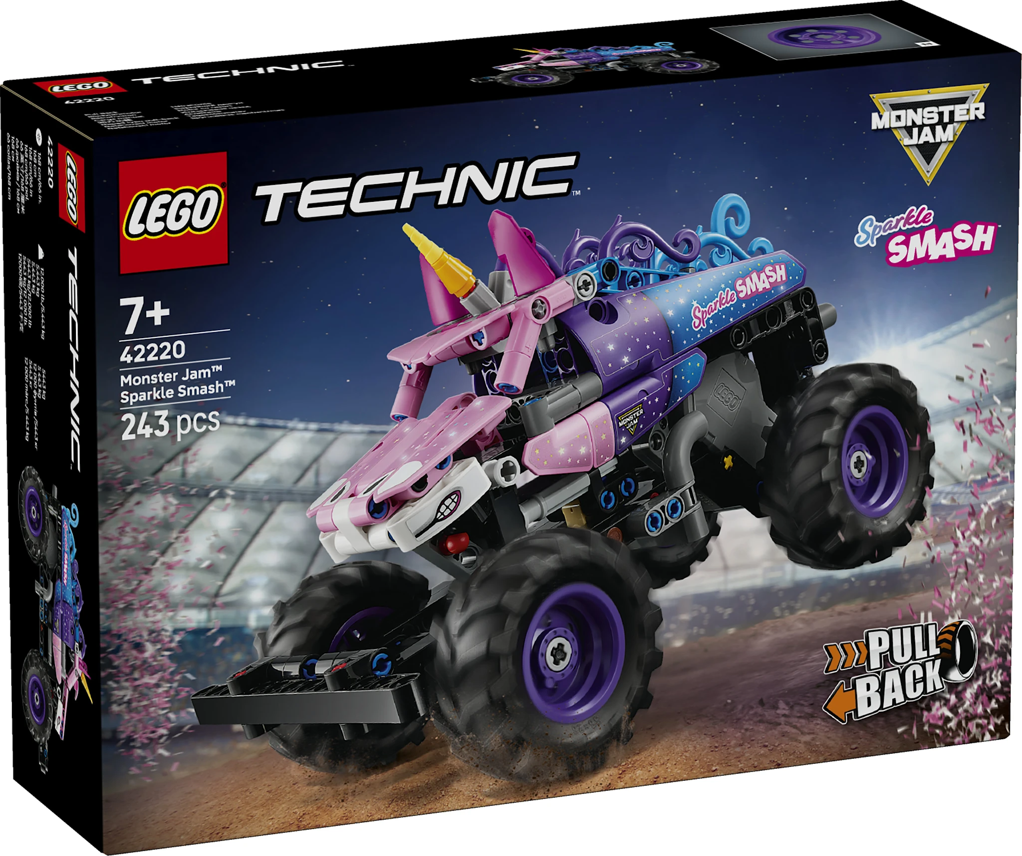 Produktbilde for Monster Jam™ Sparkle Smash™ pullback LEGO® Technic (42220)